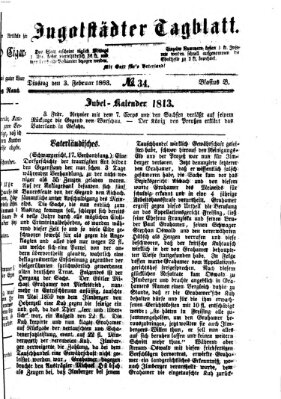 Ingolstädter Tagblatt Dienstag 3. Februar 1863