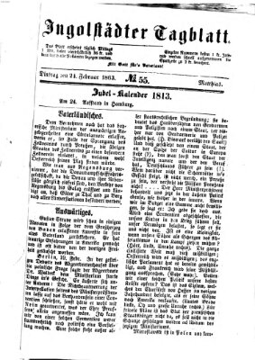 Ingolstädter Tagblatt Dienstag 24. Februar 1863