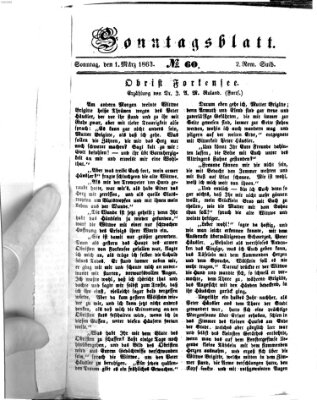 Ingolstädter Tagblatt Sonntag 1. März 1863