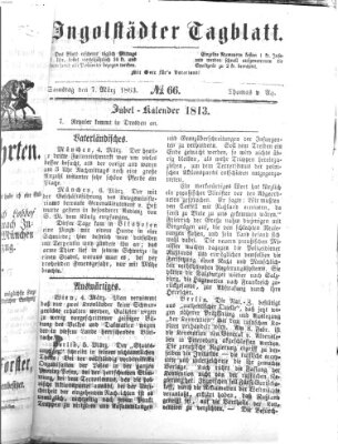 Ingolstädter Tagblatt Samstag 7. März 1863