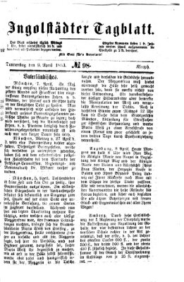 Ingolstädter Tagblatt Donnerstag 9. April 1863