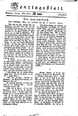 Ingolstädter Tagblatt Sonntag 24. Mai 1863