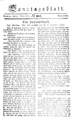 Ingolstädter Tagblatt Sonntag 31. Mai 1863