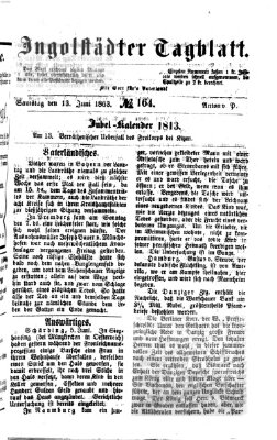 Ingolstädter Tagblatt Samstag 13. Juni 1863