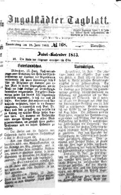 Ingolstädter Tagblatt Donnerstag 18. Juni 1863