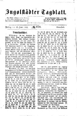 Ingolstädter Tagblatt Freitag 19. Juni 1863