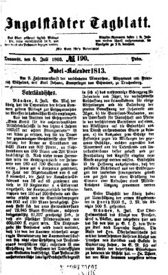 Ingolstädter Tagblatt Donnerstag 9. Juli 1863