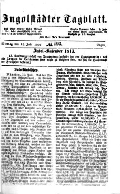 Ingolstädter Tagblatt Montag 13. Juli 1863