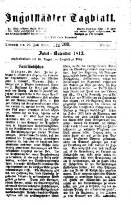 Ingolstädter Tagblatt Mittwoch 29. Juli 1863