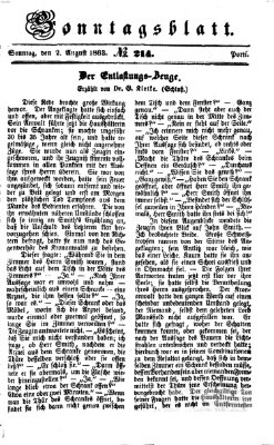 Ingolstädter Tagblatt Sonntag 2. August 1863