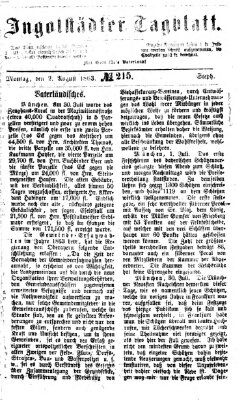 Ingolstädter Tagblatt Sonntag 2. August 1863