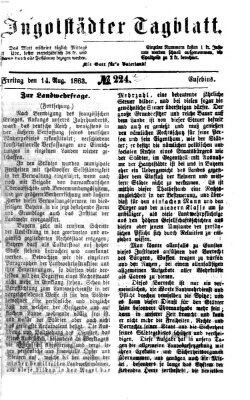 Ingolstädter Tagblatt Freitag 14. August 1863