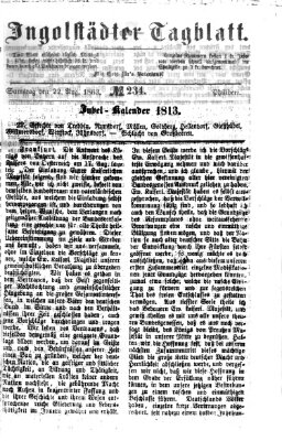 Ingolstädter Tagblatt Samstag 22. August 1863