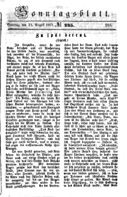 Ingolstädter Tagblatt Sonntag 23. August 1863