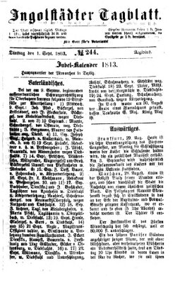 Ingolstädter Tagblatt Dienstag 1. September 1863