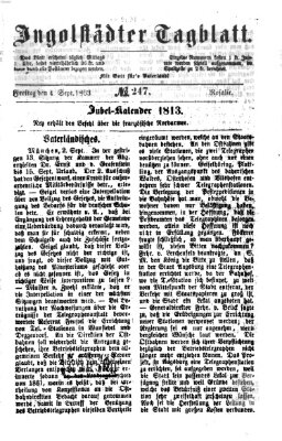 Ingolstädter Tagblatt Freitag 4. September 1863