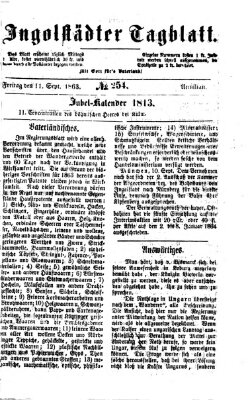 Ingolstädter Tagblatt Freitag 11. September 1863