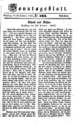 Ingolstädter Tagblatt Sonntag 20. September 1863