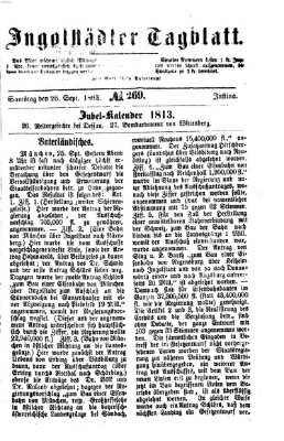 Ingolstädter Tagblatt Samstag 26. September 1863