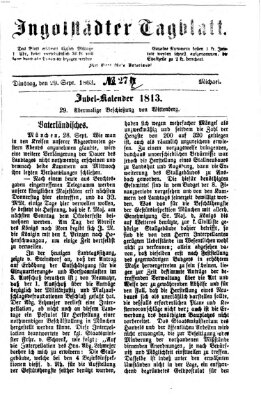 Ingolstädter Tagblatt Dienstag 29. September 1863