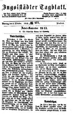 Ingolstädter Tagblatt Montag 5. Oktober 1863