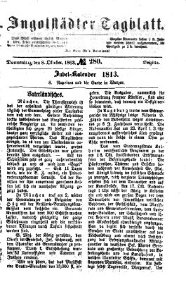 Ingolstädter Tagblatt Donnerstag 8. Oktober 1863