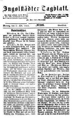 Ingolstädter Tagblatt Montag 26. Oktober 1863