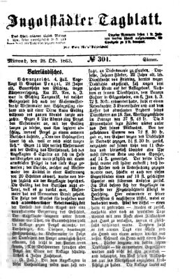 Ingolstädter Tagblatt Mittwoch 28. Oktober 1863