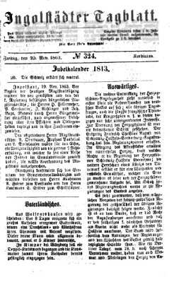 Ingolstädter Tagblatt Freitag 20. November 1863