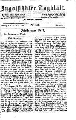 Ingolstädter Tagblatt Montag 30. November 1863