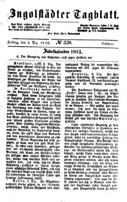 Ingolstädter Tagblatt Freitag 4. Dezember 1863