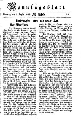 Ingolstädter Tagblatt Sonntag 6. Dezember 1863