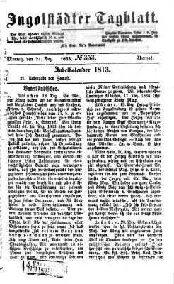 Ingolstädter Tagblatt Montag 21. Dezember 1863