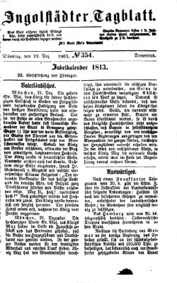 Ingolstädter Tagblatt Dienstag 22. Dezember 1863