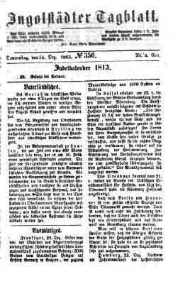 Ingolstädter Tagblatt Donnerstag 24. Dezember 1863