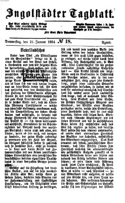 Ingolstädter Tagblatt Donnerstag 21. Januar 1864