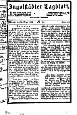 Ingolstädter Tagblatt Mittwoch 30. März 1864