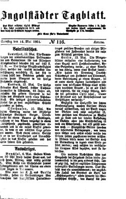 Ingolstädter Tagblatt Samstag 14. Mai 1864