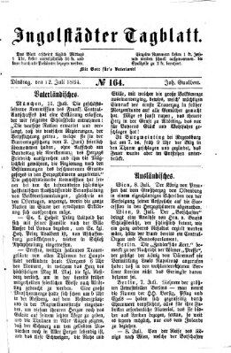 Ingolstädter Tagblatt Dienstag 12. Juli 1864