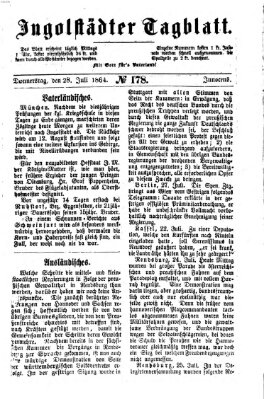 Ingolstädter Tagblatt Donnerstag 28. Juli 1864