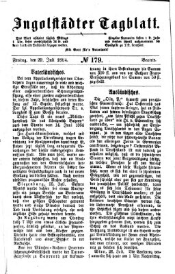 Ingolstädter Tagblatt Freitag 29. Juli 1864