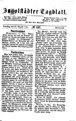 Ingolstädter Tagblatt Samstag 20. August 1864