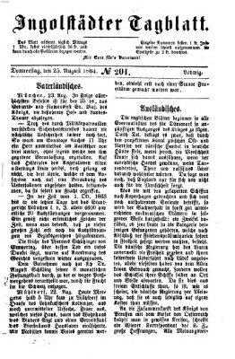 Ingolstädter Tagblatt Donnerstag 25. August 1864