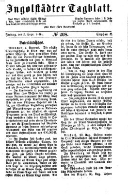 Ingolstädter Tagblatt Freitag 2. September 1864