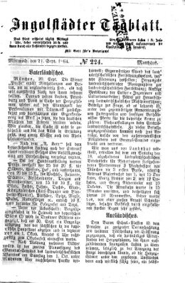 Ingolstädter Tagblatt Mittwoch 21. September 1864