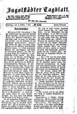 Ingolstädter Tagblatt Dienstag 4. Oktober 1864