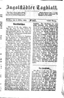 Ingolstädter Tagblatt Dienstag 18. Oktober 1864