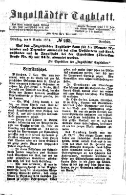 Ingolstädter Tagblatt Dienstag 8. November 1864