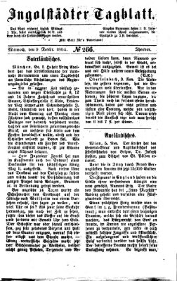 Ingolstädter Tagblatt Mittwoch 9. November 1864