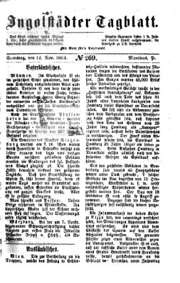 Ingolstädter Tagblatt Samstag 12. November 1864